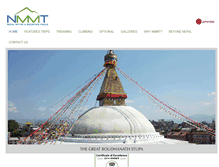 Tablet Screenshot of nepalmountaintrails.com